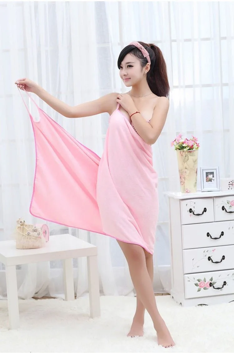 New Home Textile Towel Women Robes Bath Wearable Towel Dress Womens Lady Fast Drying Beach Spa Magical Sleeping wear