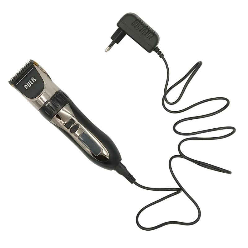 PULIS Profession Hair Clipper 2200mAh 100-240V Rechargeable Electric Hair Trimmer with LCD Display Haircut Machine Barber Tool