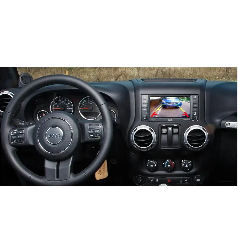 For Jeep Wrangler Rubico 2013~2016 Car Rear View Back Up Reverse Camera Sets / RCA & Original Screen Compatible / Parking Camera