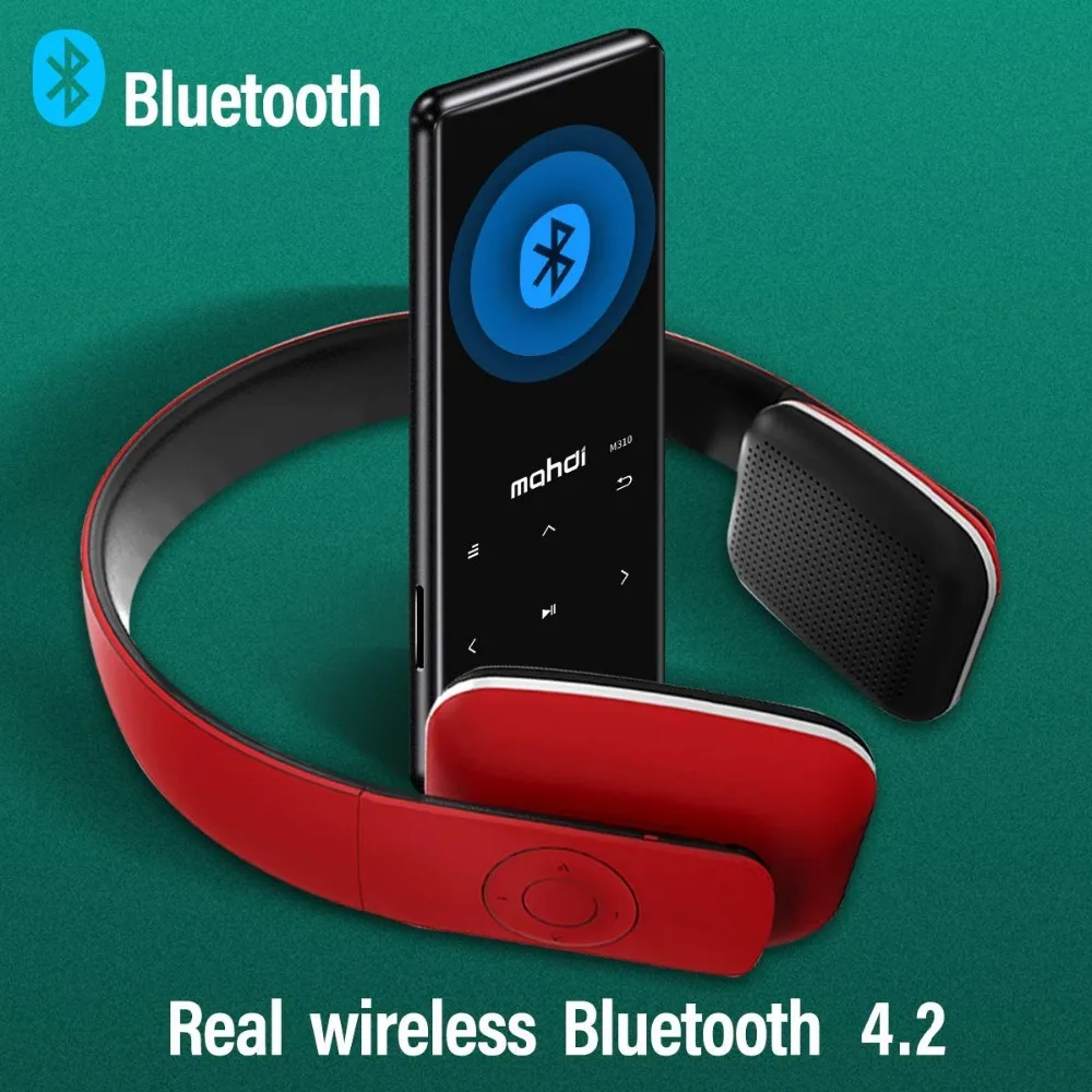 Mp3 плеер с Bluetooth 4 1 сенсорная кнопка изогнутый экран 2 дюйма 16 ГБ портативный