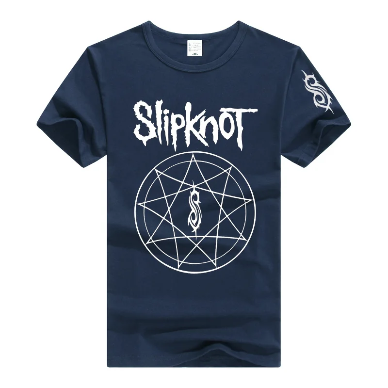 Новая модная мужская футболка с коротким рукавом принтом Slipknot Iowa Skull Rock Band 3D