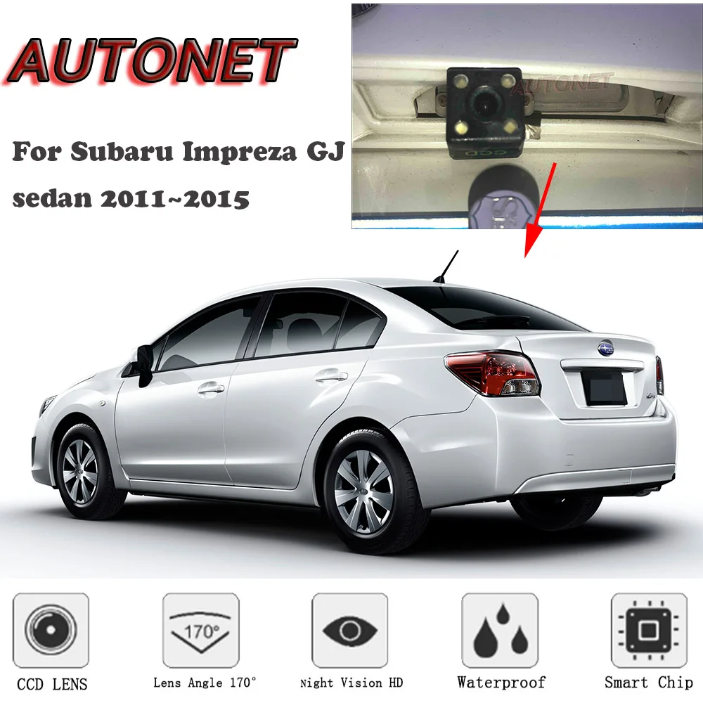 Камера заднего вида с ночным видением для Subaru Impreza GJ sedan 2011 2012 2013 2014|Камера авто| |