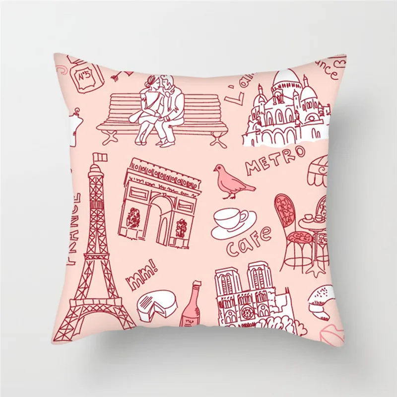 Чехол на подушку с мультяшным рисунком для домашнего декора Fuwatacchi милый