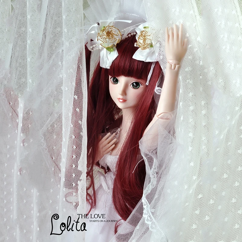 Abbyfrank 60 см большая BJD кукла силиконовые игрушки платье парик одежда обувь макияж