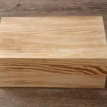 Хорошо полированный Гладкий деревянный ящик без окончательной отделки