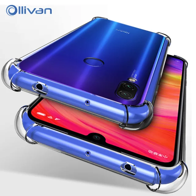 Soft TPU Shockproof Case For Xiaomi Redmi Note 7 Cover Clear