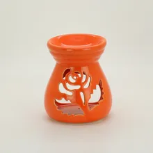 Цвет розовая свеча керамическая курильница для ладана горелка с ароматическим маслом дома ароматические лампы вечерние украшения SK123