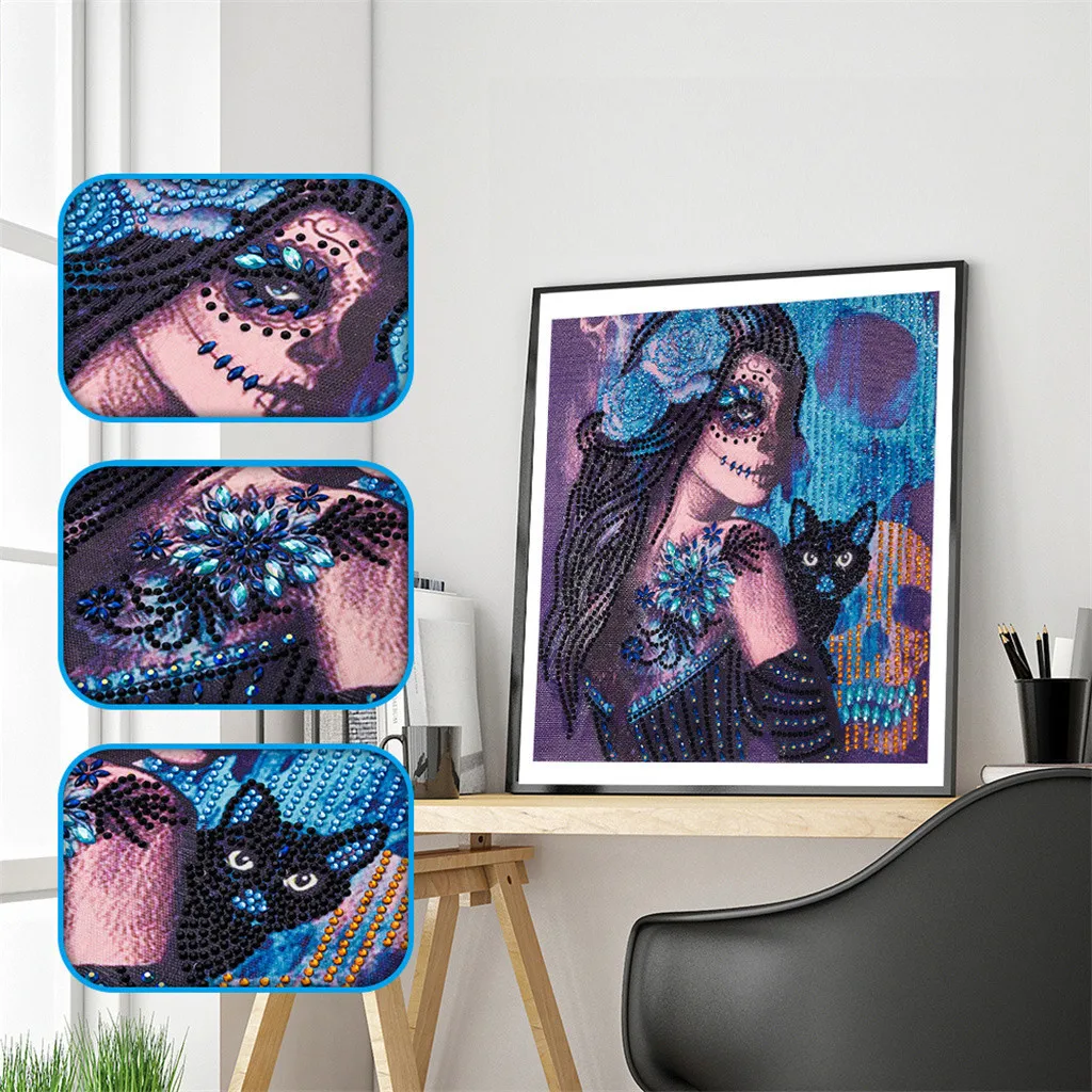 Shaped Diamond Painting DIY 5D Partial Drill Cross Stitch Kits Crystal