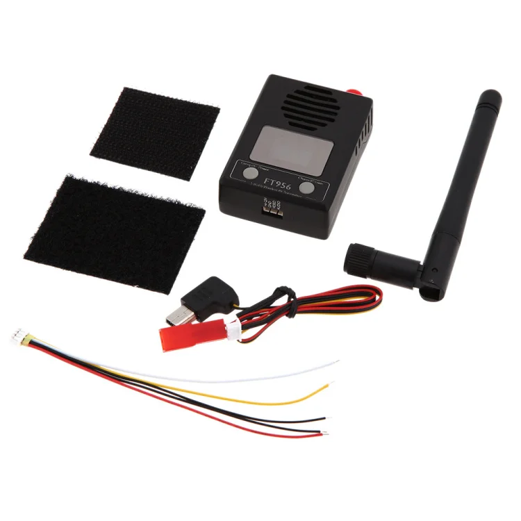 

Boscam FT956 5.8Ghz Image Transmission 32ch 8 RF Power Adjust FPV Wireless Emitter AV Wireless Transmitter 25-800mW LCD Display