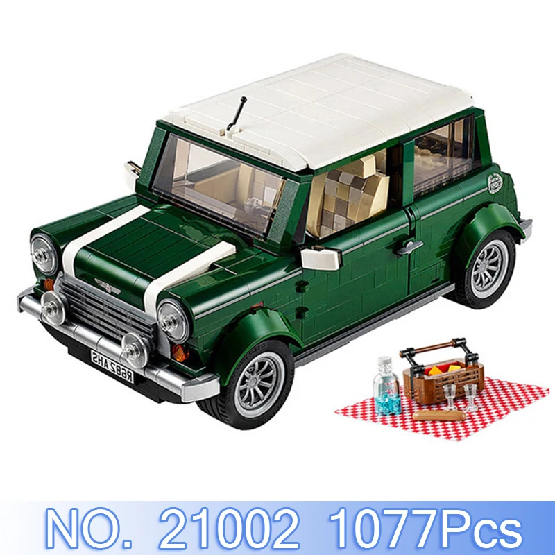 

Lepin 21002 Technic Figures 1077Pcs Mini Cooper Building Blocks Bricks Compatible 10242 Set Kid Toys Model Kits Educational Gift