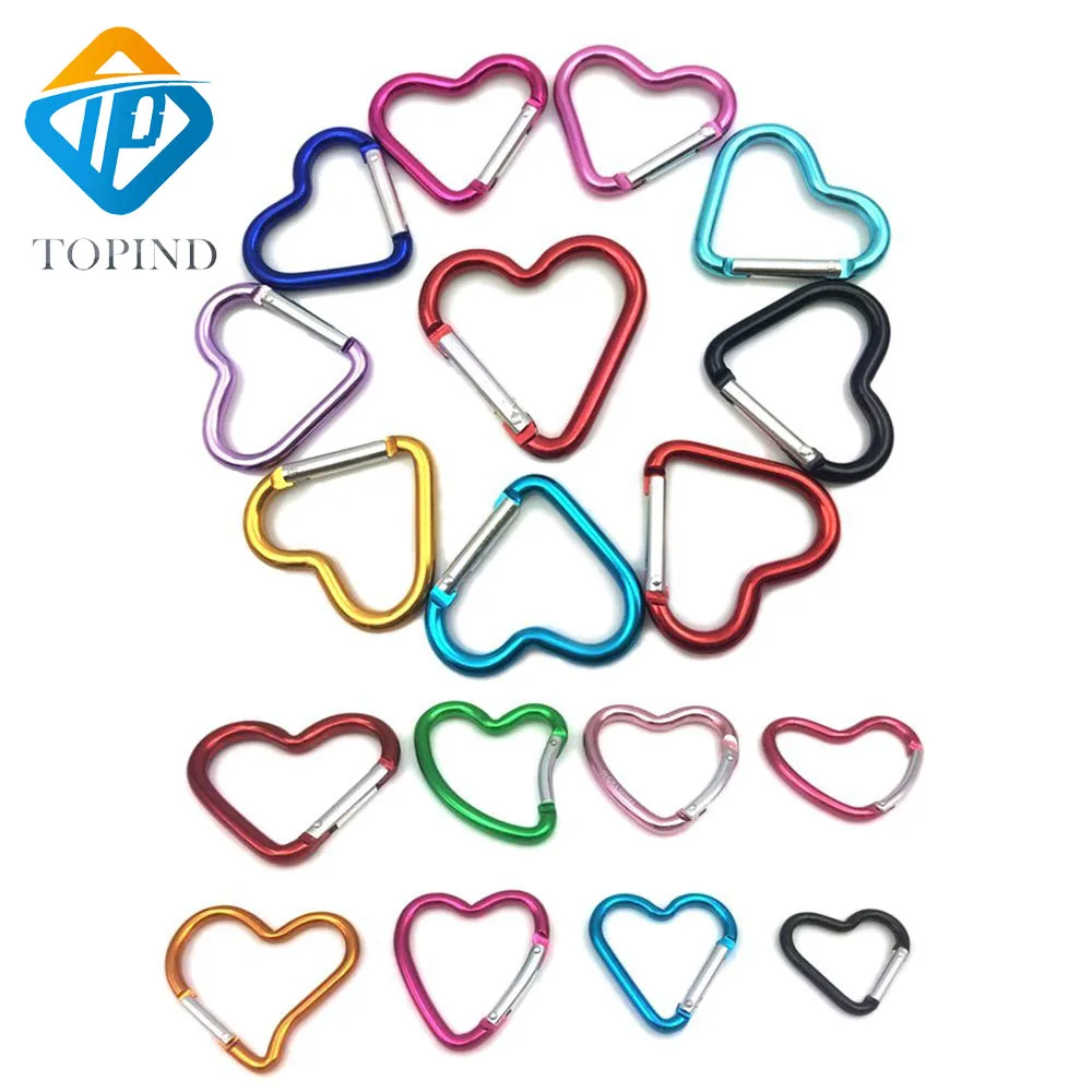 many colorful carabiner
