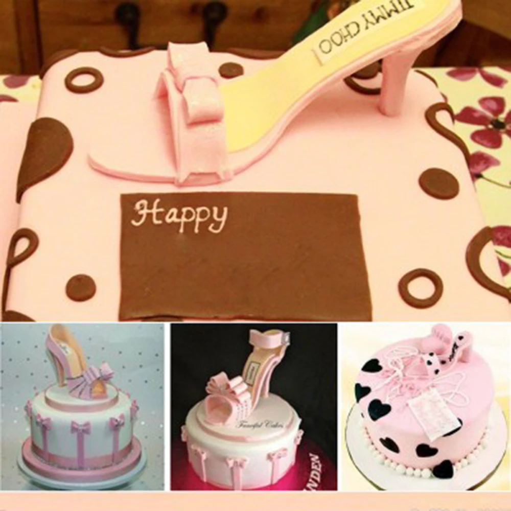 

9pcs/Set High-Heeled Shoes Fondant Cake Mould Sugarcraft Baking Cutter Mold Fondant Cake Decorating Tools