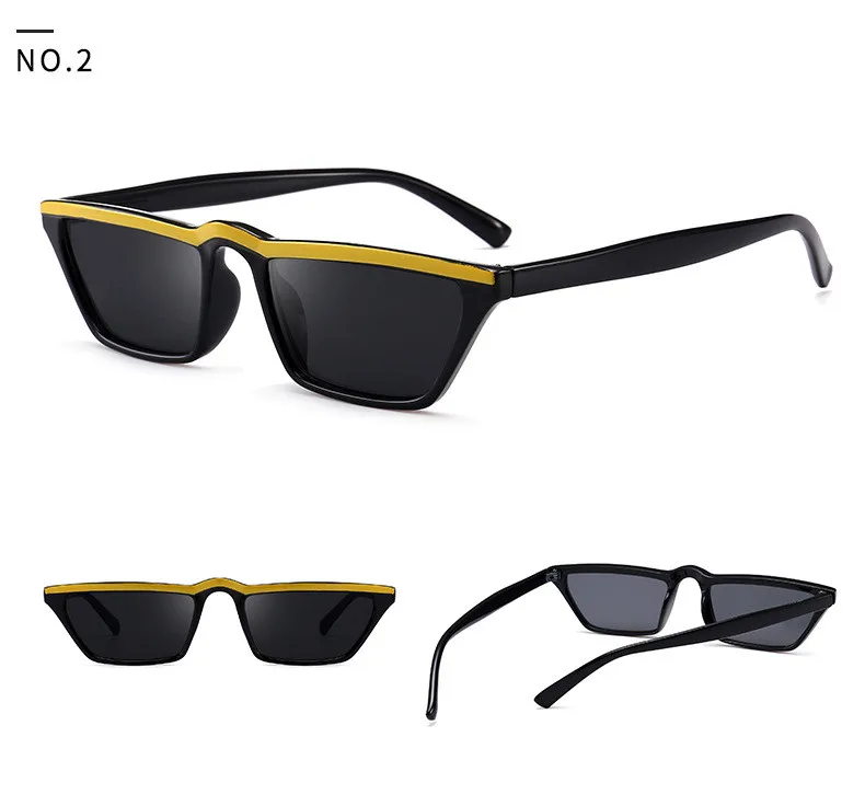 ZXWLYXGX, модные дизайнерские женские солнцезащитные очки, плоская оправа, Классические хипстерские ретро очки, кошачий глаз, узкая коробка, солнцезащитные очки