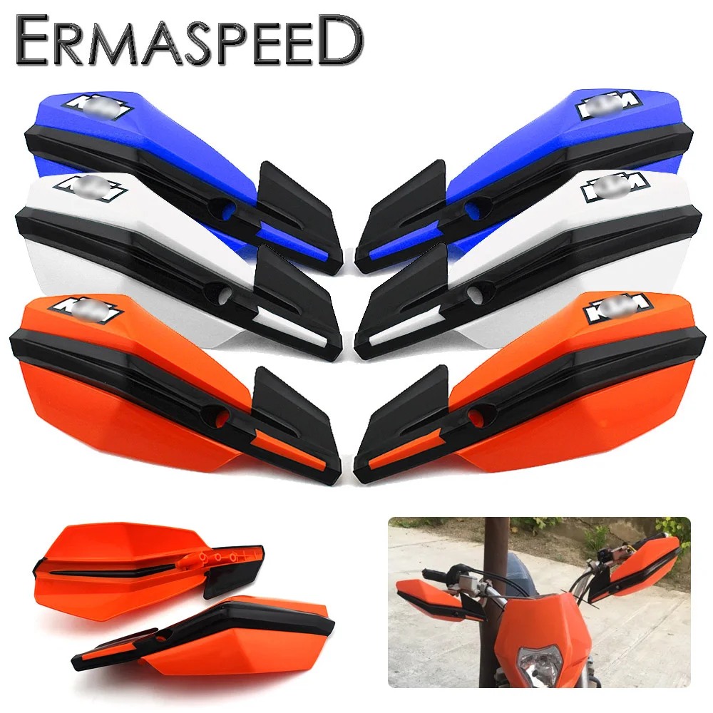 Pair 7/8" Motocross Hand Guards MX ATV Dirt Bike Off Road Racing Hand