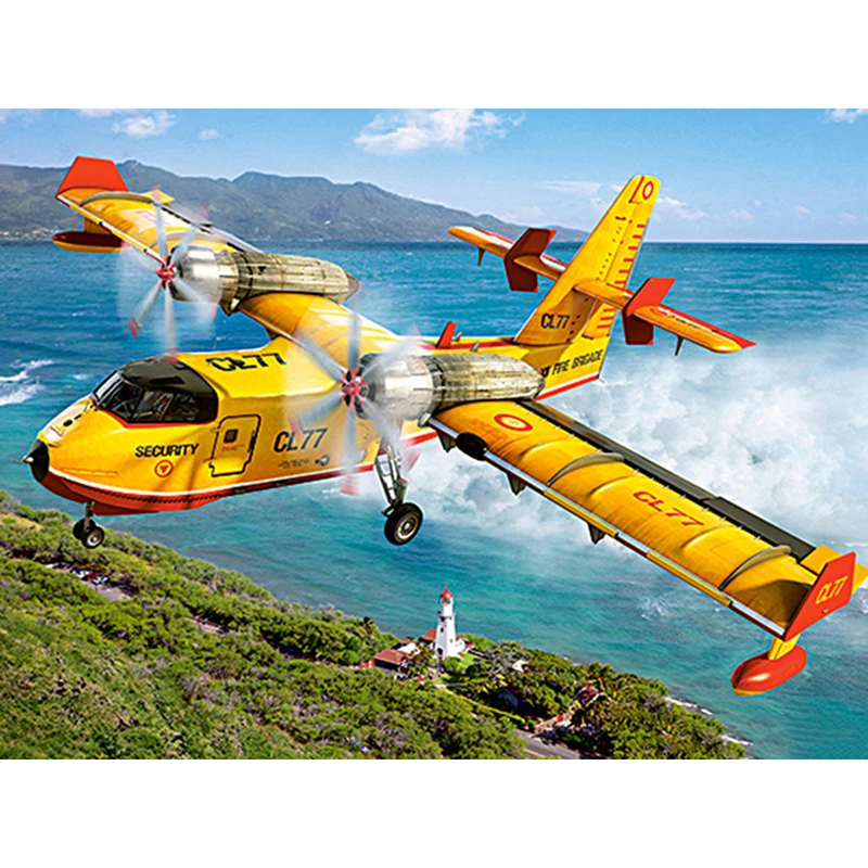 YI BRIGHT Diamond Embroidery Sale Airplane Full Square/round 5d Diamond