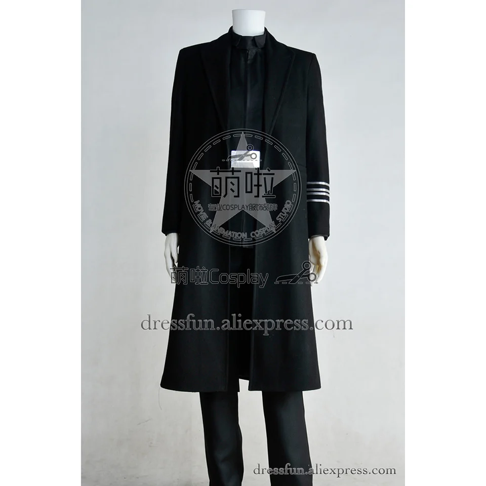 Details about Star Wars The Force Awakens Cosplay Armitage Hux Costume Black Trench Coat Party Details about Star Wars The Force Awakens Cosplay Armitage Hux Costume Black Trench Coat Party