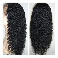 Brazilian Virgin Hair kinky curl wavy Full Lace Human Hair Wigs For Black Women Lace Front Wigs Glueless Full Lace Wig