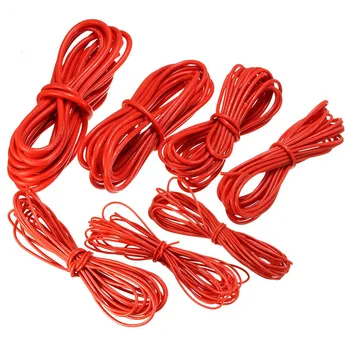 

New Arrival 5 Meter Red Silicone Wire Cable 10/12/14/16/18/20/22AWG Flexible Cable