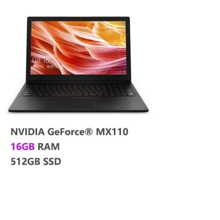 16GB Ram 512GB SSD Прибытие Xiaomi mi Ruby ноутбук 15,6 дюймов FHD экран 8 Гб Ram Intel i7 8550U MX110 фронтальная камера HD mi Bluetooth двойной WiFi - Цвет: 16GB Ram 512GB SSD