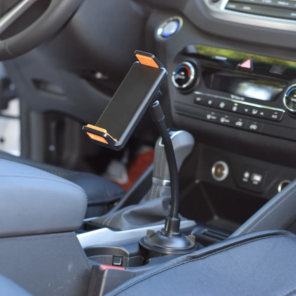 Veículo do Carro Suporte de Copo Rotativo com Pescoço Longo para 4 Bebe Telefone Montar Berço Mais -10.5 Polegada Smartphone Tablet pc 360 8 Suporte universal p carro