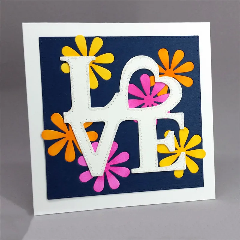 

Eastshape Word Love Dies Metal Cutting Dies Scrapbooking Letter for Card Making Album Embossing Craft Dies Stencil New 2019