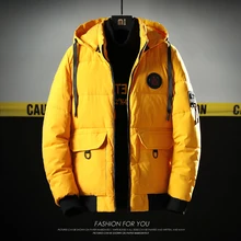 Мужские зимние толстые теплые куртки мужские модные повседневные свободные парки рабочие теплые куртки высокого качества хлопковые куртки с капюшоном