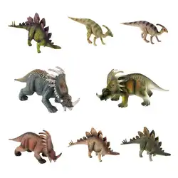 Животные Динозавр Стегозавр Трицератопс модель динозавра фигурки героев классический древняя коллекция для мальчиков Игрушка
