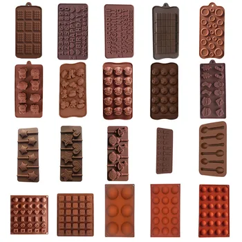

3D Silicone Chocolate Mold DIY Handmade Soap Form Cake Mold Jelly Candy Bar Fondant Molds Kitchen Baking Accessories