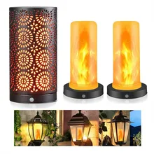 Светодиодный светильник-свеча с эффектом пламени, с магнитным эффектом, 4 режима, с перевернутым эффектом, с функцией таймера, на батарейках