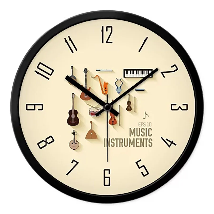 

Silent Musical Art Modern Wall Clock Creative Large Decorative Wall Clocks Home Decor Zegary Best Selling 2018 Products 50A0005