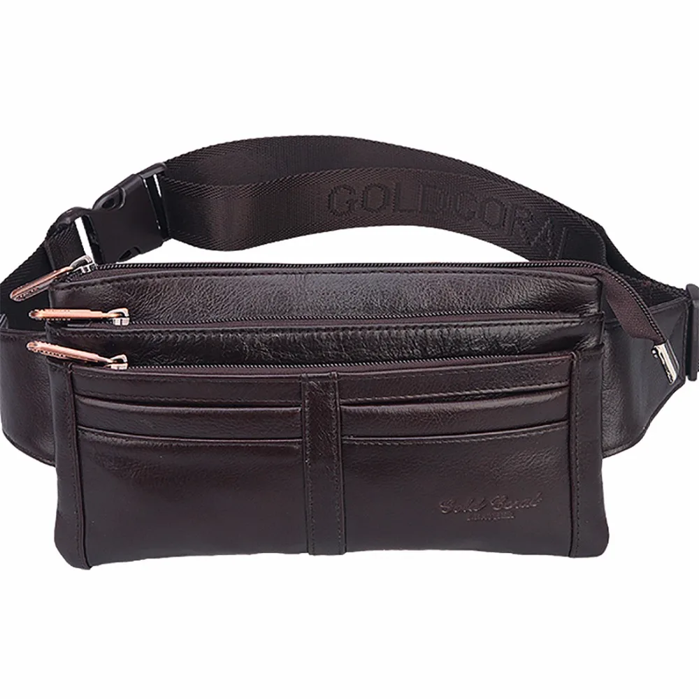 Мужская нагрудная Сумка слинг из натуральной кожи 100%|hip belt purse|belt pursefanny pack |