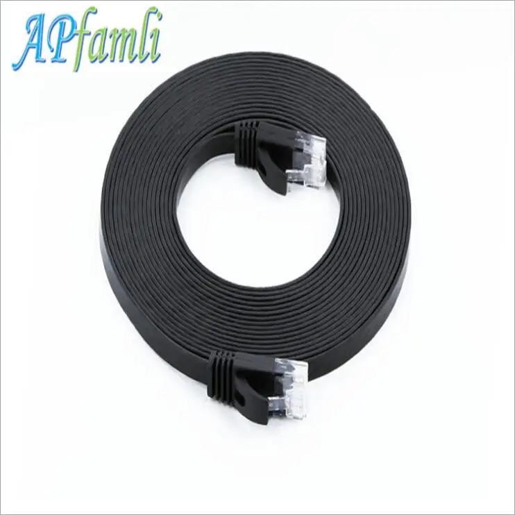 

Category 6 UTP Jumper Unshielded Network Extension RJ45 Flat Network Signal Cable Eight Core Stranded Cable