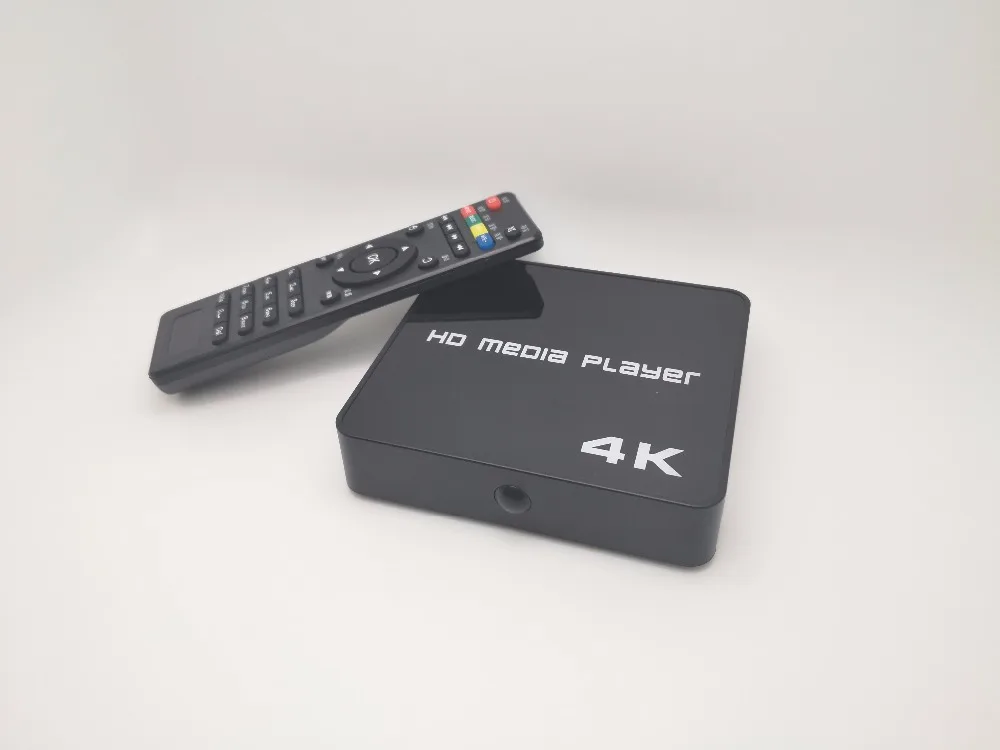 4 К HD медиаплеер с HDMI/AV/USB/MiniSD карт цифровой плеер вывесок, рекламное плеер, Quad core Smart ТВ box Wi-Fi 1 ГБ+ 8 ГБ