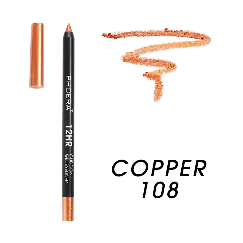 PHOERA 1PCS Eye Liner Pencil Waterproof Long-lasting Pigment White Color Eyeliner Pen Eye Cosmetics Makeup Tools maquiagem TSLM1