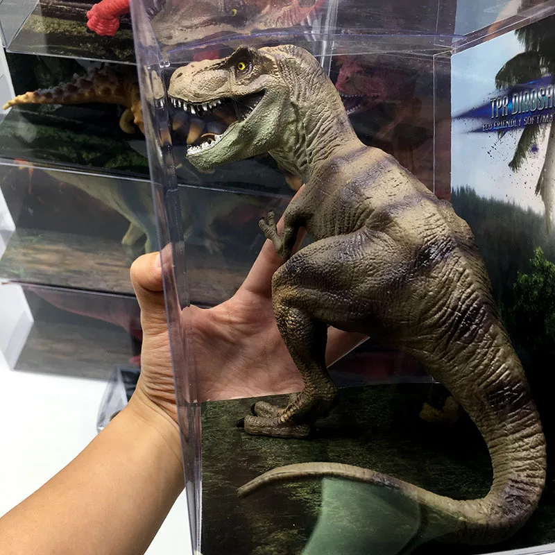 Размер L реалистичный Парк Юрского периода Динозавр тираннозавр рекс спинозавр саичания кентрозавр ТПР мягкая модель фигурка игрушка для детей
