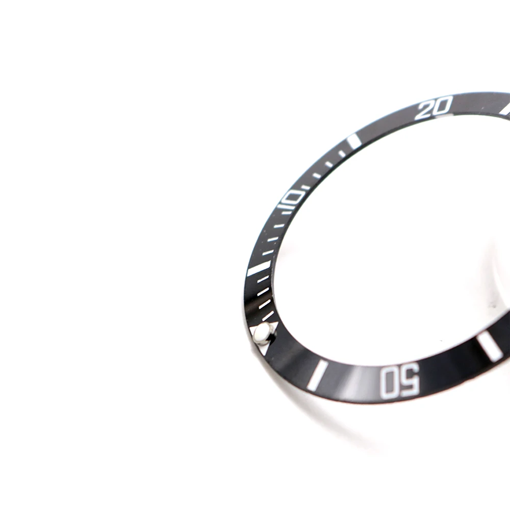CARLYWET Replacement Black With White Writings Ceramic Bezel 38mm Insert made for Submariner GMT 40mm 116610 LN CARLYWET Replacement Black With White Writings Ceramic Bezel 38mm Insert made for Submariner GMT 40mm 116610 LN