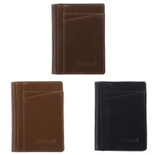 THINKTHENDO Ретро маленький зажим для денег для мужчин Бизнес Кредитная карта ID держатель тонкий наличный кошелек сумка