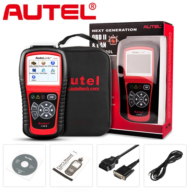 US $68.16 Autel Original Obd2 Car Diagnostic Tool Automotive Scanner Al519 Obd 2 Eobd Fault Code Reader Scan Tools Escaner Automotriz