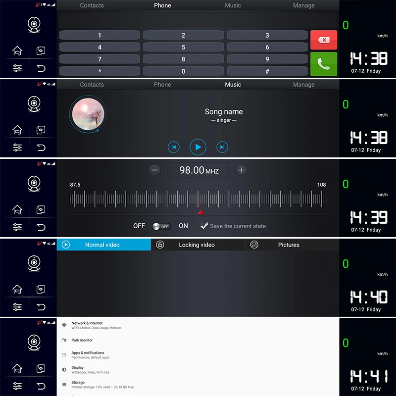 Новейшая 12 дюймов Android 8 1 Автомобильная DVR камера GPS Navi умное зеркало двойной 1080p
