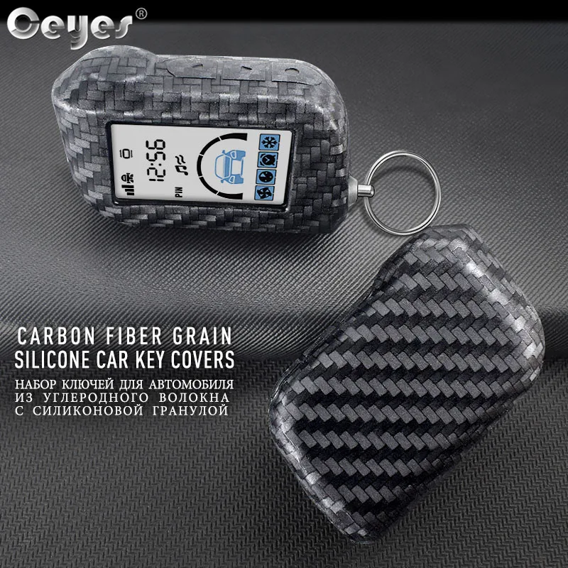 

Ceyes Car Accessories Styling Shells Remote Control Fob Covers Case For StarLine A39 A96 A93 A36 A63 2-Way Auto Alarm System LCD