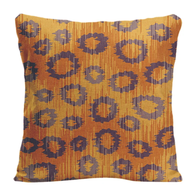 

Чехол для диванной подушки с леопардовым принтом в горошек