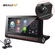 Dealcoo 3G Car DVR Recorder Camera Android Dash cam Video Auto Registrar with Two Cameras FHD 1080p black box GPS Navigation