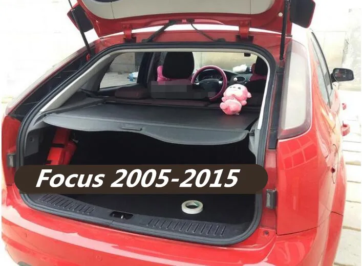 JIOYNG Car Rear Trunk Security Shield Shade Cargo Cover For Ford Focus