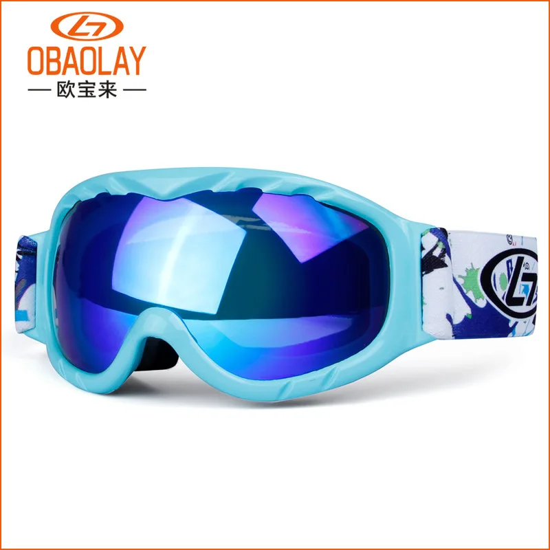 Girls Boys Ski Goggles Small Size Ski Goggles for Children Double UV400