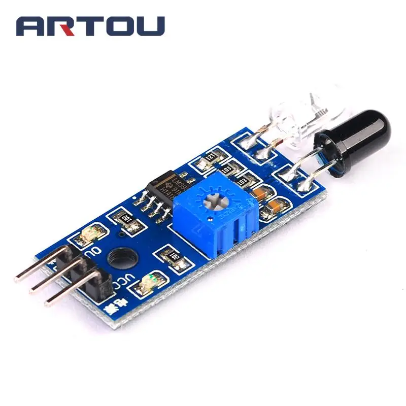 1PCS Smart Car Robot Reflective Photoelectric 3pin IR Infrared Obstacle Avoidance Sensor Module