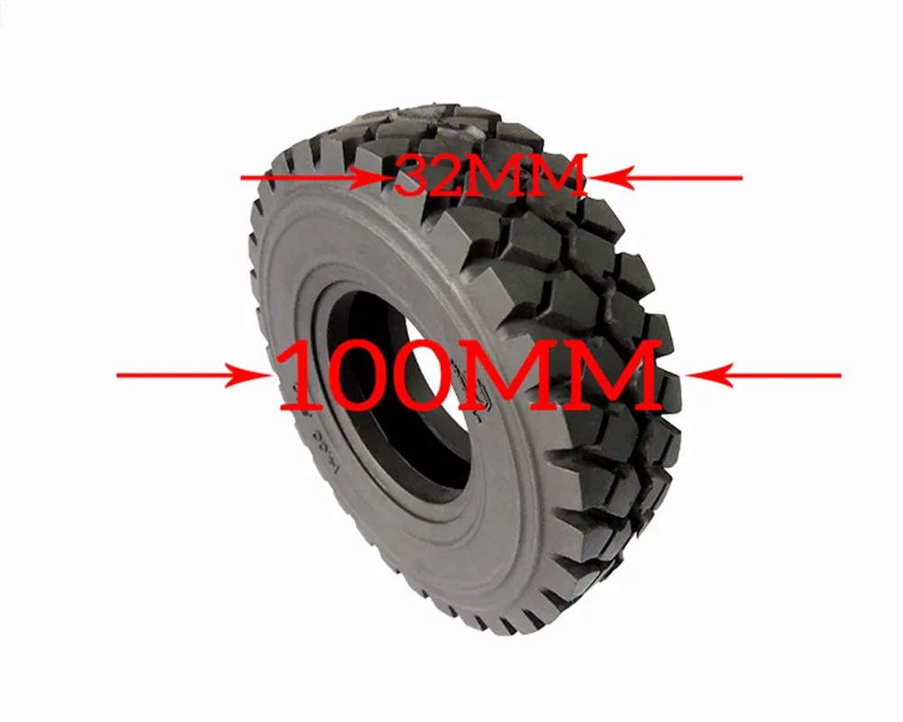 Pneus de Borracha Pneu para Tamiya Caminhão de Reboque Fora de Estrada Pces Escala rc Actros Dakar Rally 100mm 2 - 1:14 2 100mm 2 pces pneus de borrachapneu para