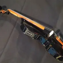 Черный лак цвета 1" электрическая акустическая скрипка, замечательный Звук#8589