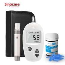 Sinocare CE Safe-Accu глюкометр тест на диабет er& 25 отдельных тест-полосок Lancets медицинский измеритель уровня сахара в крови