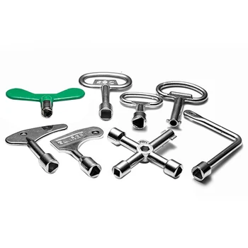 

1PCS HSR/Metro Trains Triangle Key Lock Elevator Door Key Multifunction Electric Cabinet keys Universal Cross Key Trash Bin Key