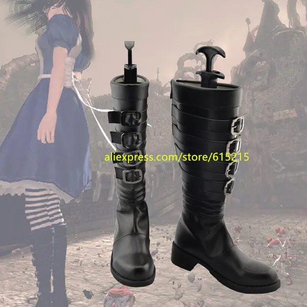 Аниме Alice Madness Returns ботинки для косплея на Хэллоуин Рождество | Тематическая